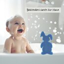 3er Kinder Badeschwamm Set Schmetterling Hase Fisch Badetiere Schwamm Rot Blau