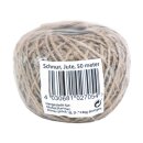 Jute-Schnur 50 Meter Bastelschnur Paketschnur...