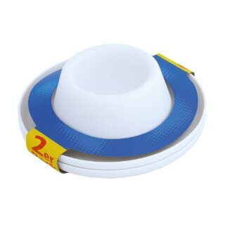 Eierbecher Set 2x Porzellan weiß Frühstücksei Geschirr Eierhalter Tischdeko