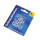 Schraubhaken Sortiment 8tlg, Haken Set Ösenhaken...