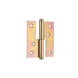 Aushebescharnier Türscharnier Möbelband Türband links 80x65x1,8mm verzinkt 1