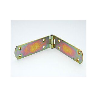 Kistenband Bandverzinkt Scharnierband Scharnier Gelb 300 x 40 x 2,5mm 10 Löcher