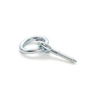 Befestigungsring Schrauböse Haken Öse Metall 60mm 140mm Lang Grau 1 Stück
