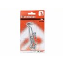 Sturmhaken Riegel Verschluss Hakenhalter Metall Silber 2...