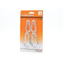 Karabiner Metallhaken 4er Set Schlüsselhaken...