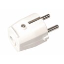 Schutzkontakt Stecker PVC Schwarz 2-polig Stromstecker...