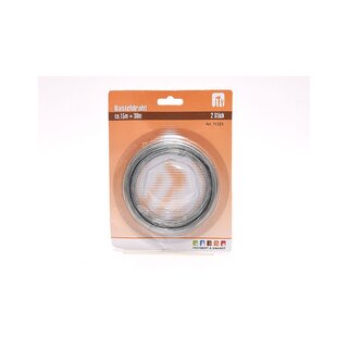 Basteldraht Bindedraht Zaun Drahtseil Stahldraht verzinkt 0,7mm 15m 30m Set 2