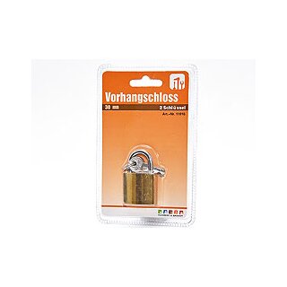 Vorhangschloss 30 mm, 2 Schlüssel