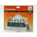 3x Vorhängeschloss 40mm gleichschließend...