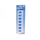 Pillen-Box, 7 Tage, JUMBO, 23 x 5 x 2,7cm, 1 Fach/Tag