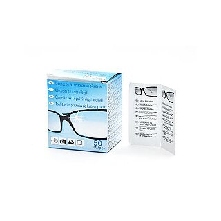 Brillenputztücher Reinigungstücher Brillentücher 50er Set fusselfrei für Glas