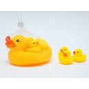 Badeenten Quietscheentchen Set gelb 4 Stück 120mm...