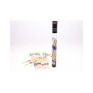 Mikado Jumbo Geschicklichkeitsspiel Bambus 38cm Familienspiel Geduldspiel Set
