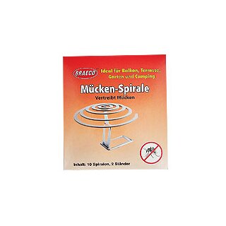 10er Anti Mücken-Spirale Stechmückenabwehr Insektenschutz Spiralen Set Outdoor
