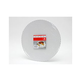 Tortenboden Backboden Kuchenbasis Kuchenplatte rund 280mm 6 Stück in Folie