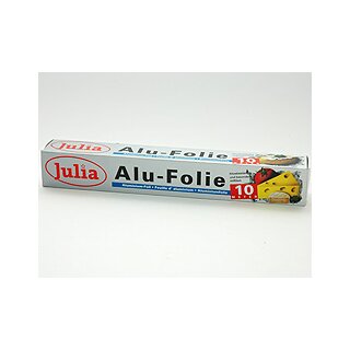 Aluminiumfolie Haushalt Folie Abreißfunktion 300 mm x 10000 mm Silber 1 Stück