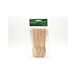 Gabeln Holz Einweggabeln Holzbesteck Partyset Picknick Salate Dessert, 2,39 €