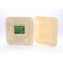 10x Holzteller Pappel Servierteller Essteller Holz Schale...