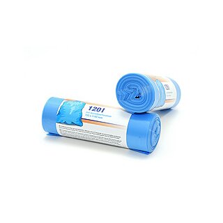 10 Müllsäcke 120L Blau Abfallsäcke Müllbeutel Blausäcke 28µ LD-PE Regenerat