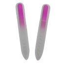 Glas Nagelfeile 2er Set 140mm Kristallfeile Nagelpflege...