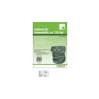 Laubsack Gartensack Gartenabfallsack 170L Abfallsack Gartenbeutel Grün 1 Stück