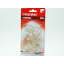 12 Saughaken Saugnäpfe Halterung transparent 32 mm...