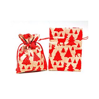 Jute Säckchen Geschenkbeutel Schmuckbeutel 130x180mm Textilbeutel Dekobeutel