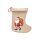 Nikolausstrupf Jute Weihnachtssocke Geschenksack Weihnachten Deko Strumpf Braun