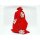Filzsack Schneeflocken Weihnachtssack Geschenkbeutel Jutesack rot 90x60 cm