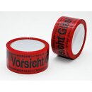 Paketklebeband Vorsicht Glas Warnband Klebeband Packband...