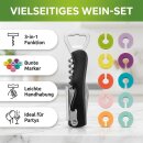 Glasmarkierer + Universalflaschenöffner, Korkenzierher, Kellnermesser