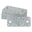 10xFlachverbinder 135x55x2,5mm Verzinkt Stahl Lochplatte...