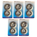 Abflusssieb 5er-Pack 7 cm verchromt Haarfänger...
