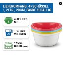 Schüssel Set 4er-Pack 1.1L Kunststoff Bunt Spülmaschinengeeignet