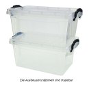Klarsichtbox mit Deckel - transparent - Aufbewahrungsbox Box Allzweckbox Auswahl 5l