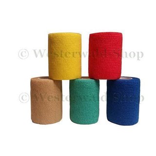 Selbsthaftende flexible Bandage Haftbandage 5cm 7,5cm 10cm breit selbsthaftend 4,5m x 7,5cm Rot