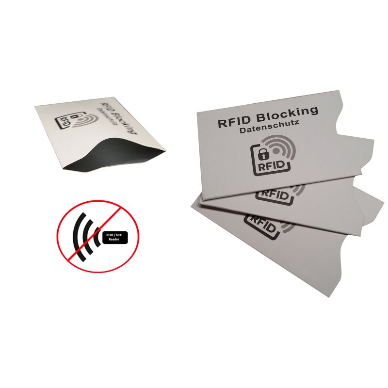 10X Rfid Kreditkarte Schutzhülle Blocker Datenschutz Schild Funk Schutz D S A3P0