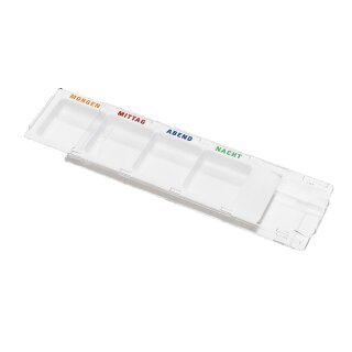 Pillenbox Medikamentenbox Medikamenten-Dosierer Medikamentendosierer Pillendose pill box Pillenturm Tablettenbox Tablettendosierer Pillenkasten Medikamentendispenser Tablettendose