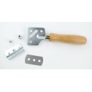 Glasschaber Glashobel Fensterreiniger Klingenreiniger Holzgriff 1 Stück Braun