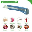 Maler-Cuttermesser 18mm flache Handwerkerausführung blau