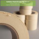 Kreppklebeband Malerband Abdeckband Feinkrepp 6 Rollen 50mm x 50m Set