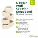 Kreppklebeband Malerband Abdeckband Feinkrepp 6 Rollen 50mm x 50m Set